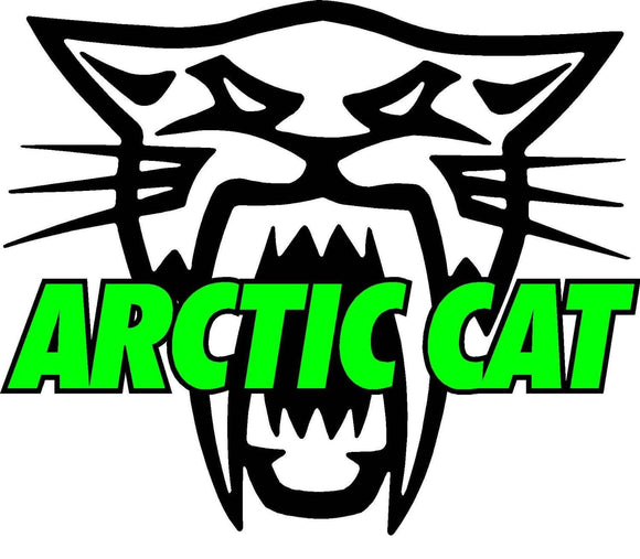 Arctic Cat Version 2 Decal  | Nostalgia Decals Online vinyl graphics for snowmobiles, vinyl snowmobile stickers, die cut vinyl jetski graphics
