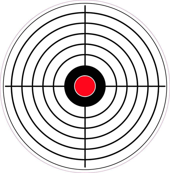 Bulls Eye Target Practice Decal - | Nostalgia Decals Online retro car decals, old school vinyl stickers for cars, racing graphics for cars, car decals for girls