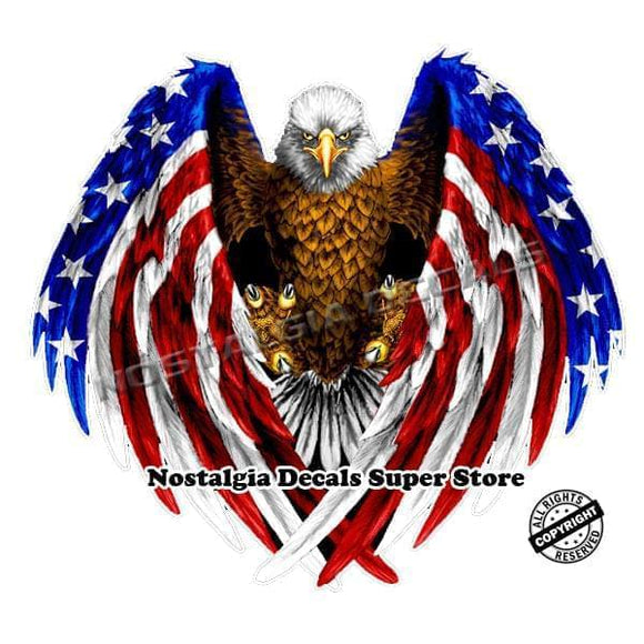 American Eagle Wings Magnet Decal 6