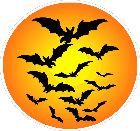 Halloween Haunted Moon with Bats Wall Decor Decal - Wall Decor - 12
