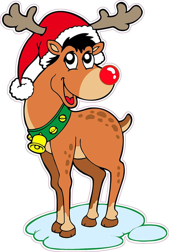 Rudolph the Red Nose Reindeer Window and Wall Decor Decal Version 2 - 12