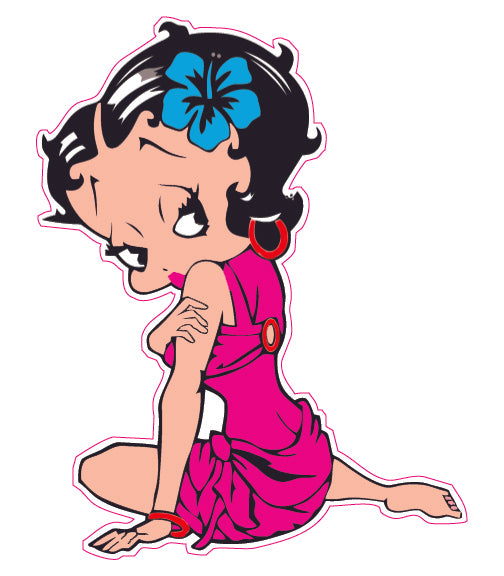 Betty Boop Pink Dress Decal