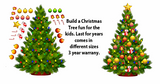 Holiday Build a Christmas Tree with Lights Wall Decor Decal