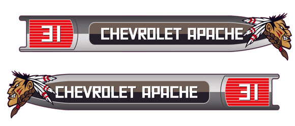Chevrolet Apache 3100 vinyl decals