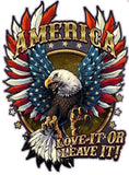 American Bald Eagle American Flag Love it or Leave it Magnet Decal