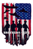 Brothers for Life Military Decal