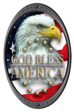 God Bless America Decal- | Nostalgia Decals Online decal stickers for your car, patriotic vinyl graphics, american flag window stickers, eagle decals