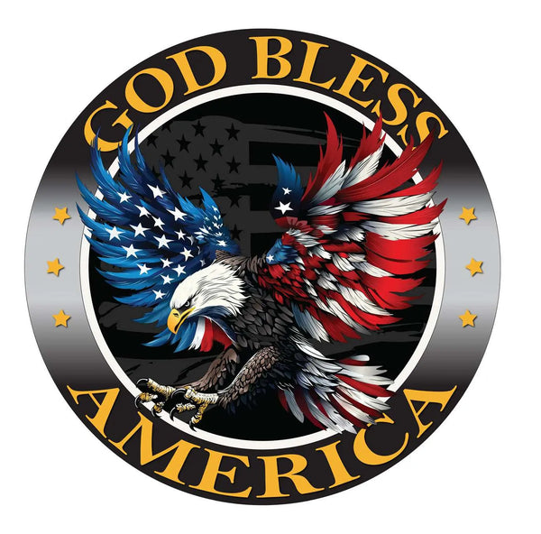 USA America Flag Decal Sticker – Patriotic Tuning Decal For Hot Rod / Car / Truck (Mi506)