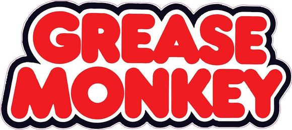 Grease Monkey Decal - | Nostalgia Decals Online retro car decals, old school vinyl stickers for cars, racing graphics for cars, car decals for girls