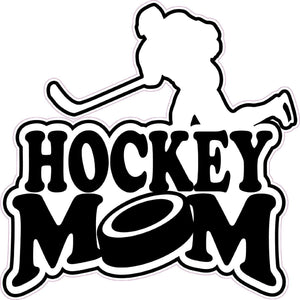 Hockey Mom Decal- | Nostalgia Decals Online truck decal stickers for windows, car window decals and stickers, auto brand stickers, logo decals for cars