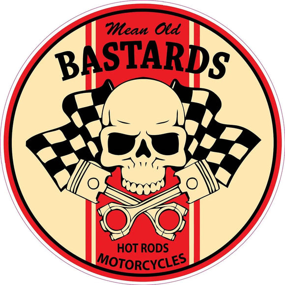 Mean Old Bastard Decal | Nostalgia Decals Online vinyl decals for motorcycles, vinyl motorcycle stickers, die cut vinyl motorcycle graphics