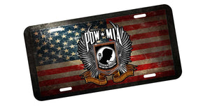 POW License Plate - | Nostalgia Decals Online military window stickers for cars and trucks, army vinyl decals for cars, marine corps vinyl stickers, die cut vinyl navy decals