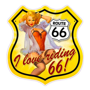 Route 66 Decal - | Nostalgia Decals Online retro car decals, old school vinyl stickers for cars, racing graphics for cars, car decals for girls