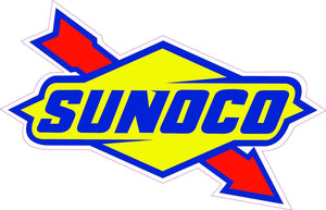 Sunoco Decal - | Nostalgia Decals Online retro car decals, old school vinyl stickers for cars, racing graphics for cars, car decals for girls