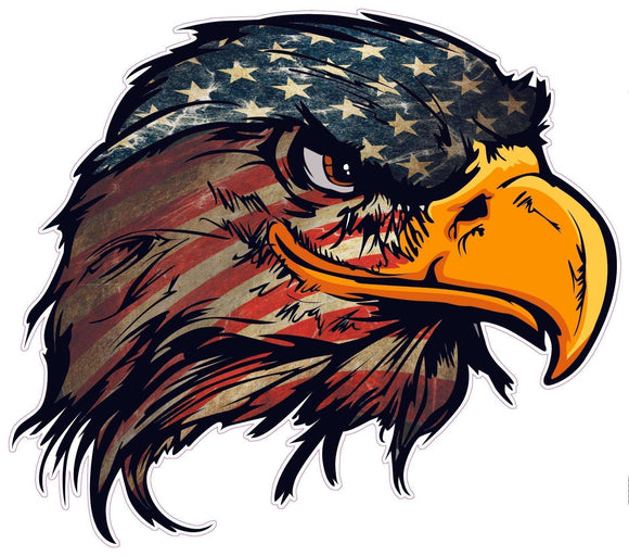 American Flag Eagle Head v3 Decal
