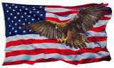 American Flag Golden Eagle V2 Decal
