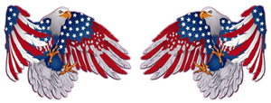 American flag patriot Eagle pairs Decal