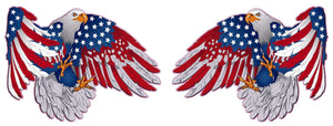 American flag patriot Eagle pairs Decal