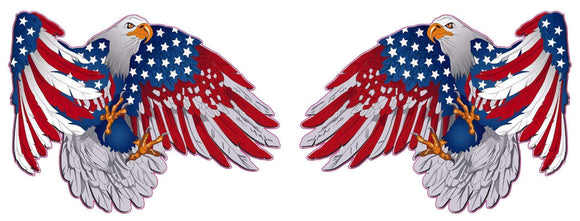 American flag patriot Eagle pairs Decal