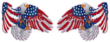 American flag patriot Eagle pairs Decal