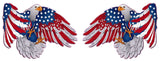 American flag patriot Eagle pairs Decal