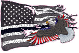 American worn Flag colored Patriot bald Eagle Decal