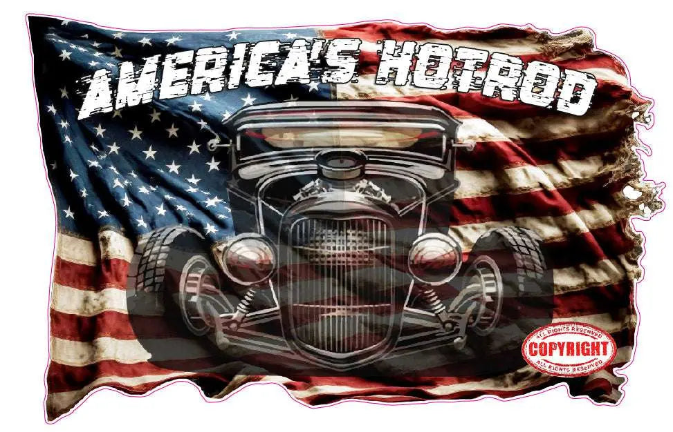 Nastalgia Racing Decal America's hotrod decal Nostalgia drag racing | Nostalgia Decals ...