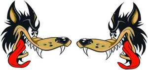 Big Bad Wolf Pair Decal 