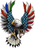 Thin Green Blue Red Line Military Law enforcement First Responders American Flag Eagle Black Tip decal
