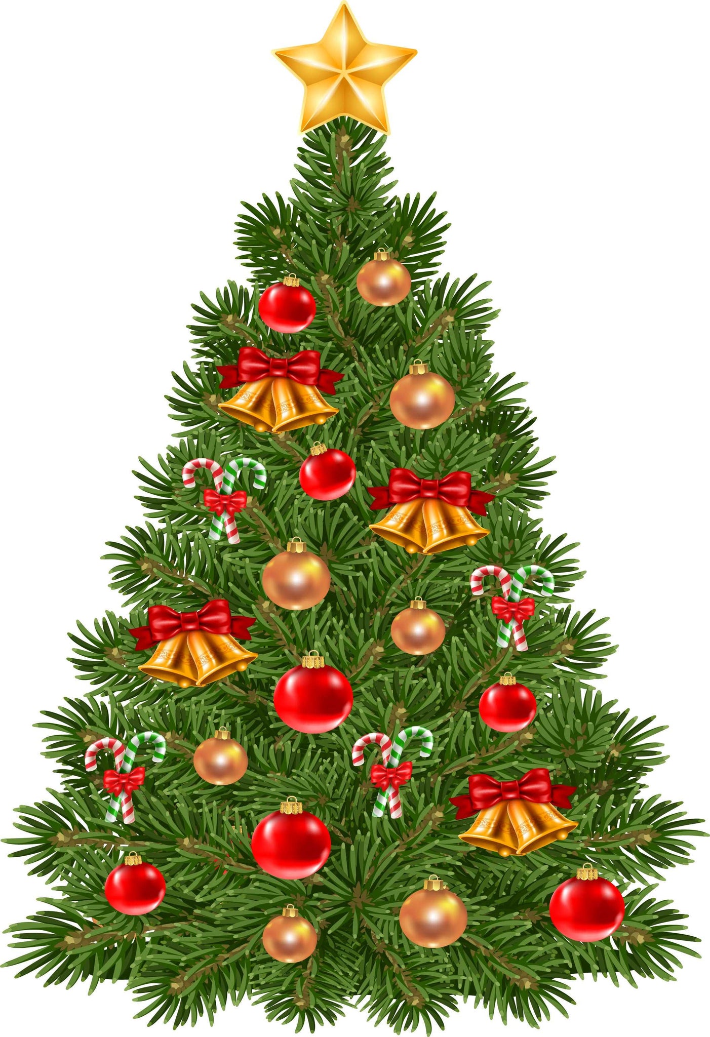 Cute Christmas Tree Stickers for Windows, the Wall, and more