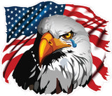 Crying Eagle American Flag Decal