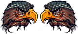 American Flag Eagle Head v3 Pairs Decal