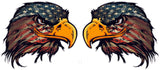 American Flag Eagle Head v3 Pairs Decal