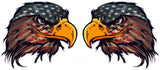 American Flag Eagle Head v3 Pairs Decal