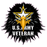 Army Veteran Eagle Head Decal