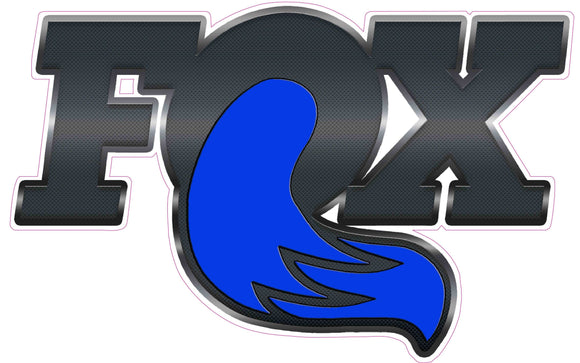  Fox Racing Shox carbon fiber Blue Decal