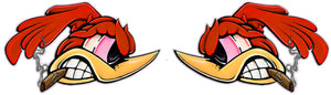 Hotrod Birds Stoogie Decal 