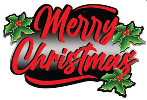 Merry Christmas v3 Window and Wall Decor Decal