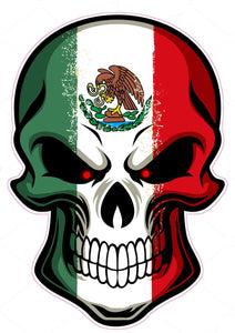 Mexican Skull Decal - | Nostalgia Decals Online retro car decals, old school vinyl stickers for cars, racing graphics for cars, car decals for girls