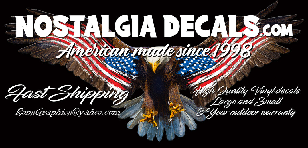 Nastalgia Racing Decal Racing Decals | Nostalgia Decals Retro Racing Vinyl Graphics for Cars ...