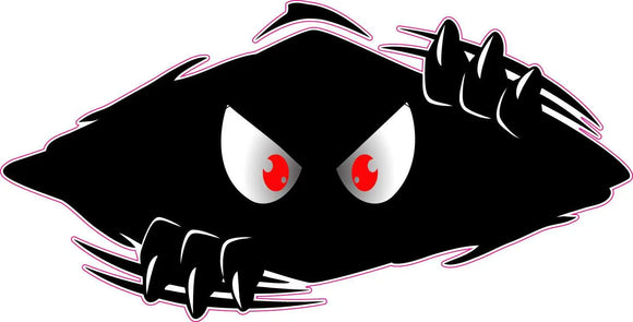 Peek a Boo Monster decal 