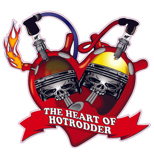 The Heart of Hotrodder Decal