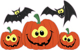Halloween Pumpkins with Bats