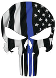 American Punisher Waving Thin Blue Line Decal