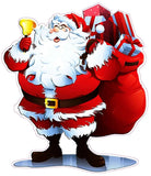 Santa Claus Window and Wall Decor Decal - 12"x10" | Nostalgia Decals Online vinyl sticker wall decor, wall decoration vinyl decals, vinyl holiday wall stickers, vinyl window stickers for the holidays