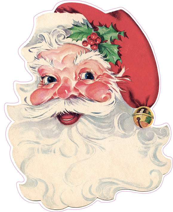 Santa Claus Face Window and Wall Decor Decal