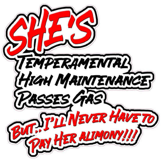 Hotrod decal She's Temperamental decal