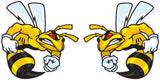 Angry Bees Decal Pair