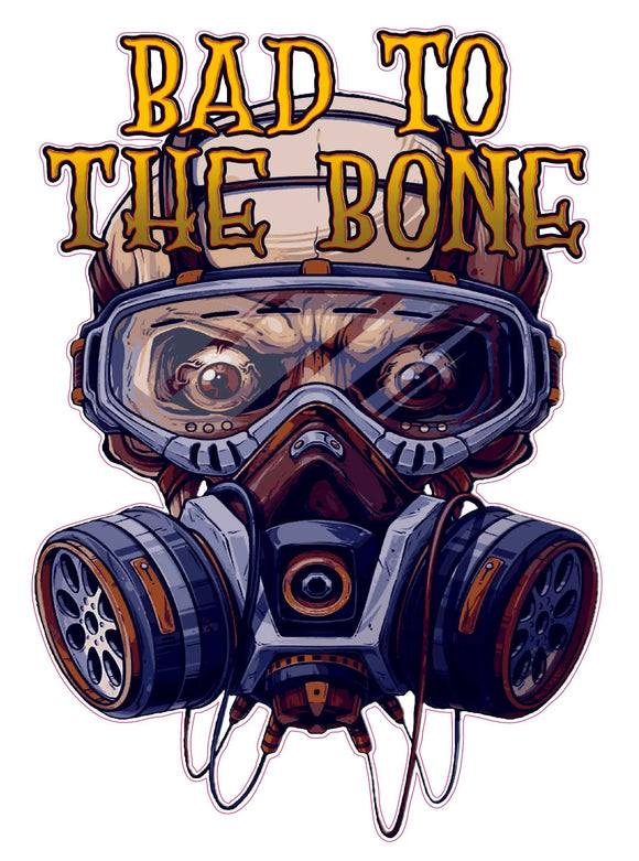 Bad to the bone Nitro Skull decal