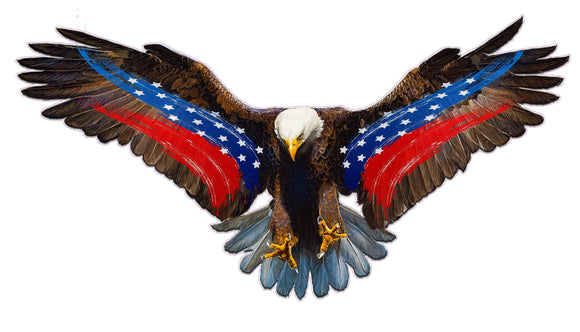 Soaring Bald Eagle Patriot